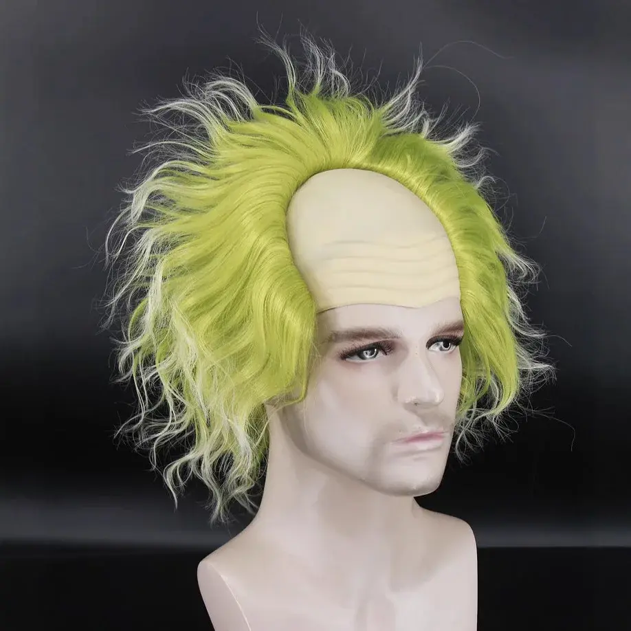 Beetle Juice Cosplay Wig Halloween Anime Realistic Show Mechanism Hair Cap Lydia Diabla Design Ladies Costume Wig