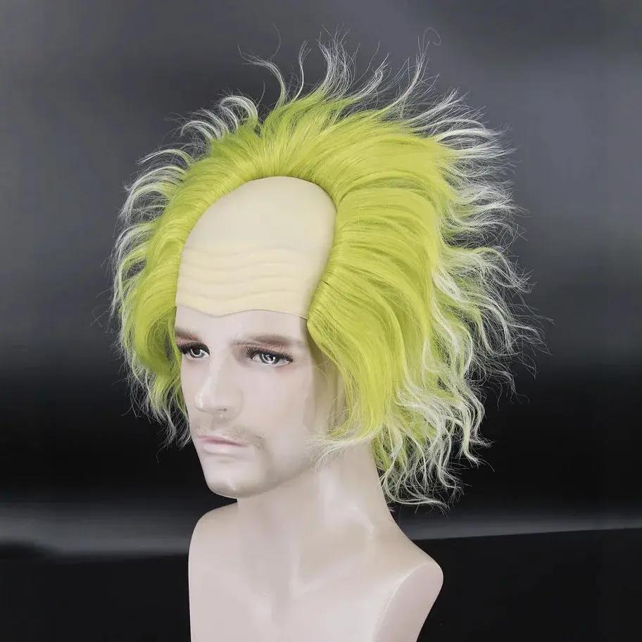 Beetle Juice Cosplay Wig Halloween Anime Realistic Show Mechanism Hair Cap Lydia Diabla Design Ladies Costume Wig