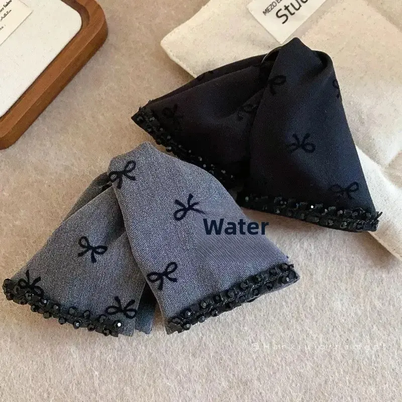 Elegant Butterfly Knot Triangle Hair Clip Women's Back of Head Updo Shark Clamp Hair Accessories Professional Salon Fixed
