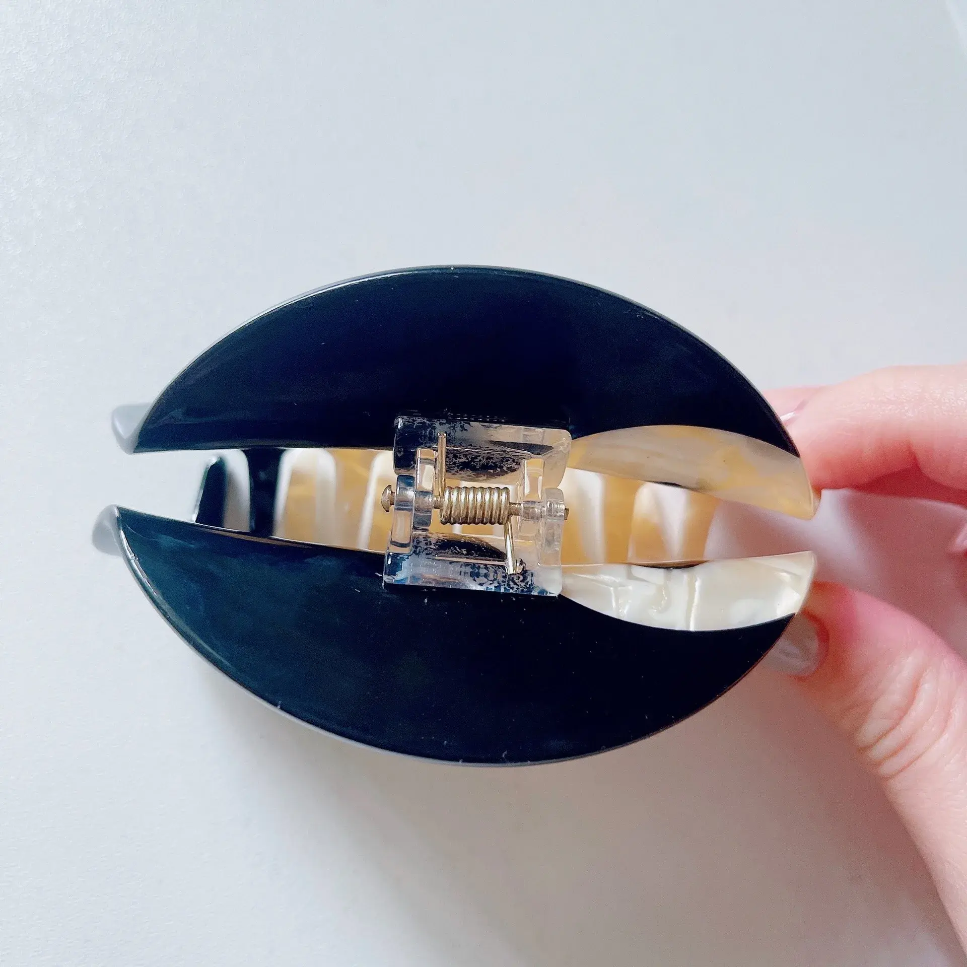 Traditional Chinese Yin Yang Tai Chi Hair Claw Acetate Hair Clip Half Updo Hair Accessories Women's Shark Clamp Hair Accessories