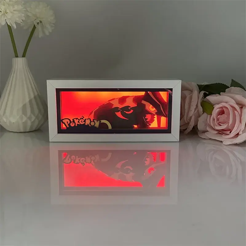 Pokemon Sculpture Lamp Pikachu Ghost Type Anime Figurine Weekend Gift Light Box Atmosphere Lamp Chinese Mainland Origin