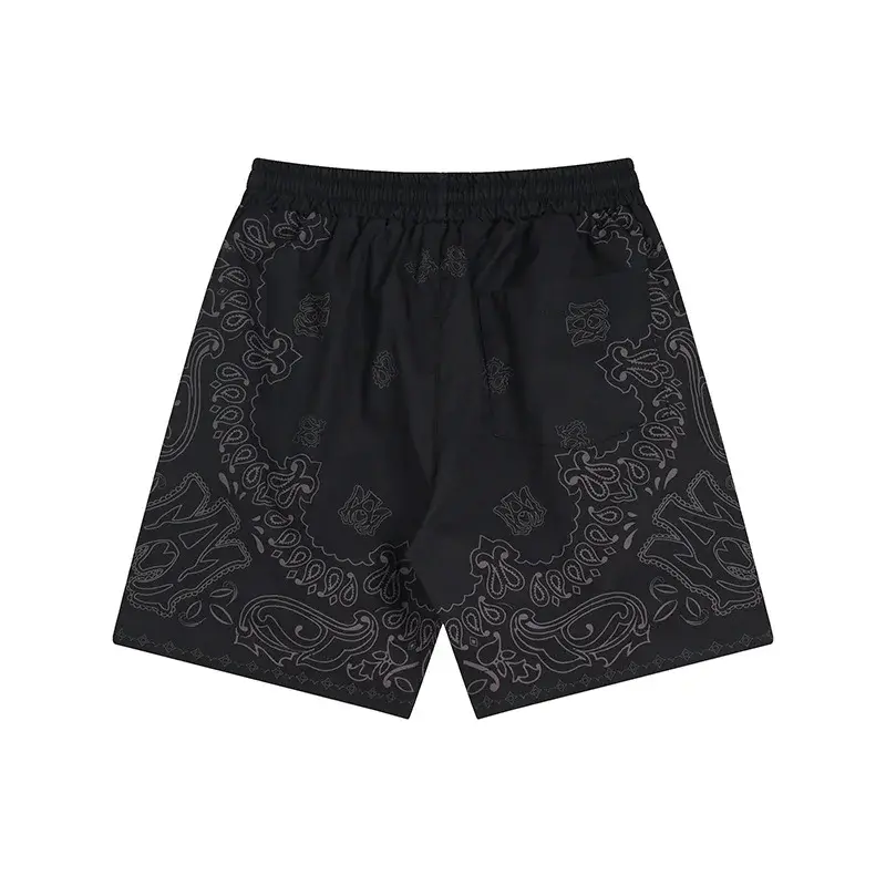 2024 Summer New A@MIwaist Fruit Flower Hollow Pattern Printing Casual Shorts For Men And Women Same Style Bulk Send