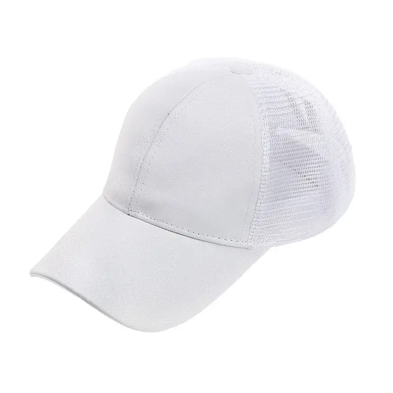 Fashionable Streetwear Baseball Cap Breathable Glitter Sunshade Hat Logo Print Summer Hat with Bill for Outdoor Activities