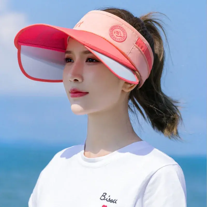 Women's Summer Sun Protection Hat Korean Style UV Protection Versatile Face Covering Adjustable Sun Hat Lace Net Cap