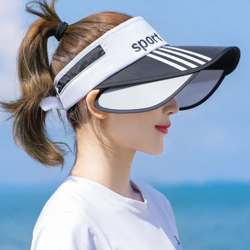 Women's Summer Sun Protection Hat Korean Style UV Protection Versatile Face Covering Adjustable Sun Hat Lace Net Cap
