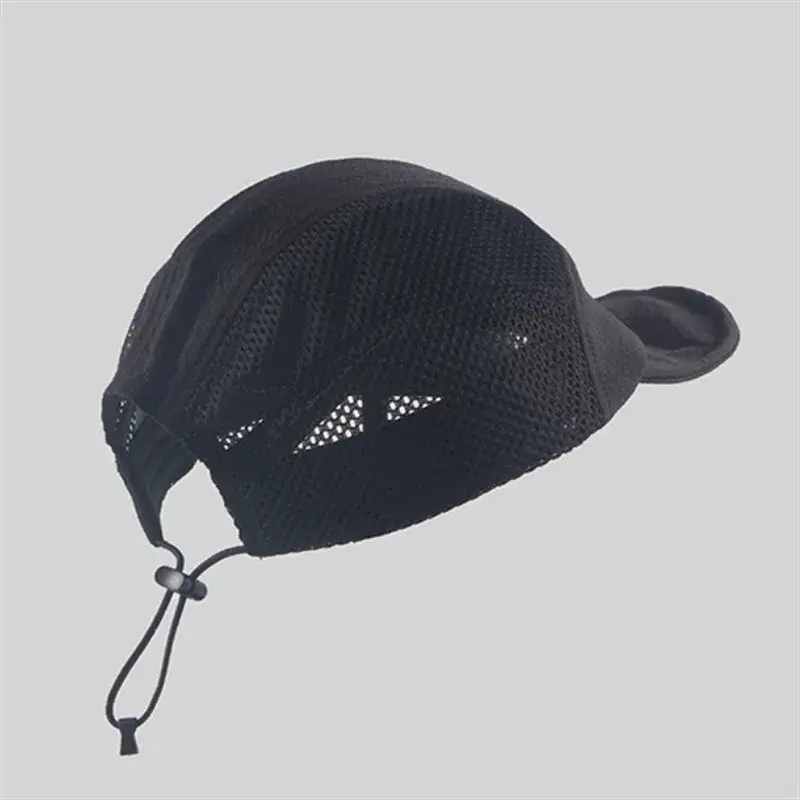 Spring Summer New Style Quick Dry Solid Color Baseball Caps Unisex Sun Protection Flat Brim Mesh Retro Outdoor Duckbill Hats