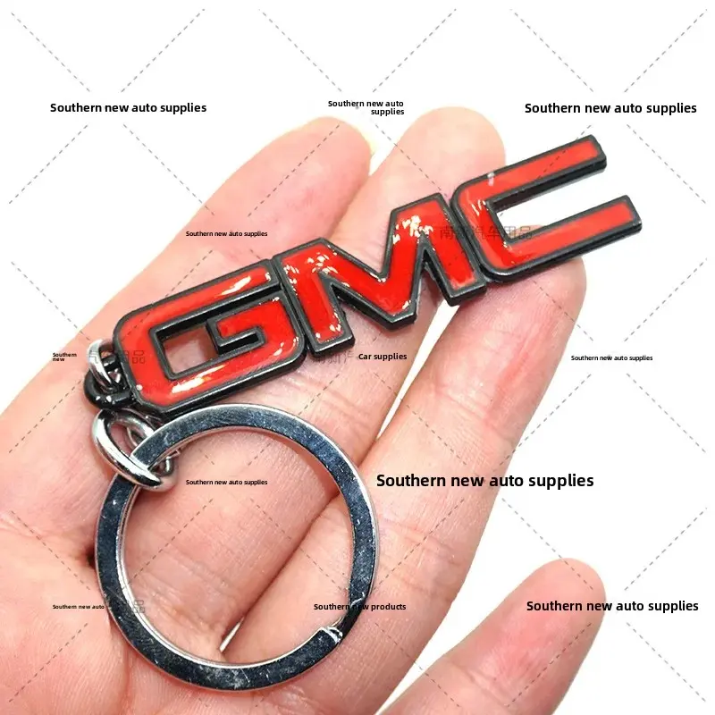 GMC Car Logo Keychain Metal Keyring 4S Store Gift Jewelry Accessories Chinese Origin Keychain for Car Lovers