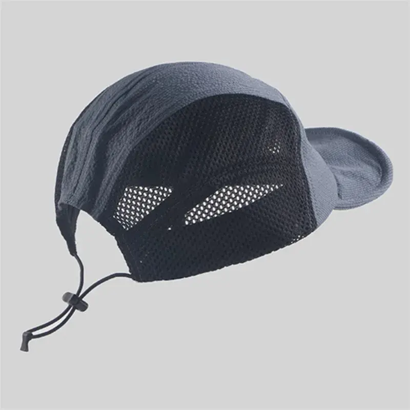 Spring Summer New Style Quick Dry Solid Color Baseball Caps Unisex Sun Protection Flat Brim Mesh Retro Outdoor Duckbill Hats