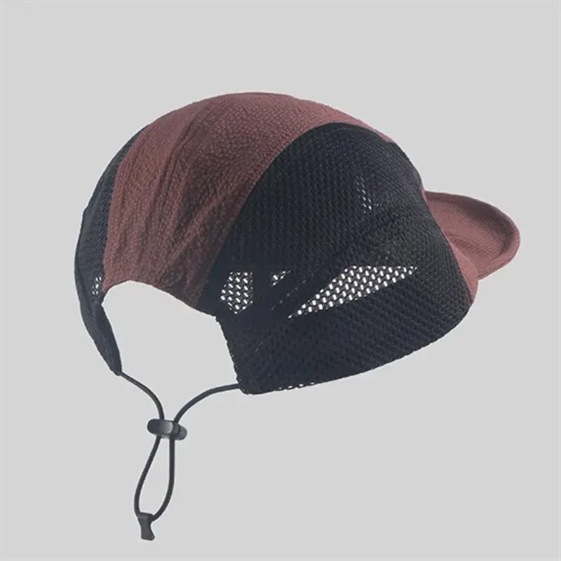 Spring Summer New Style Quick Dry Solid Color Baseball Caps Unisex Sun Protection Flat Brim Mesh Retro Outdoor Duckbill Hats