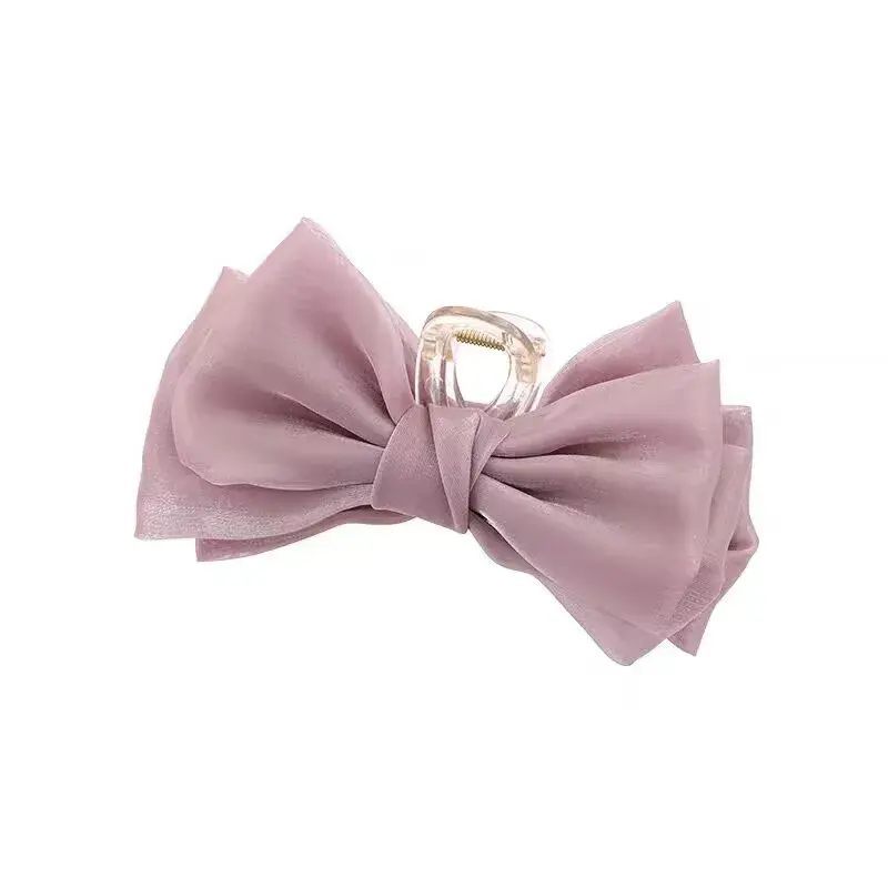 French Elegant Large Bow Hair Clip Hair Accessories Super Fairy Tale 3D Princess Tail Clip Hair Partition Professional Salon