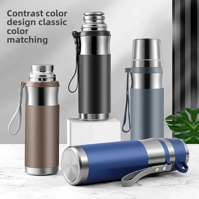New Large Capacity Portable Outdoor Sports Steel Thermal Cup Logo Stainless Steel 316 Insulated Car Thermal Cup