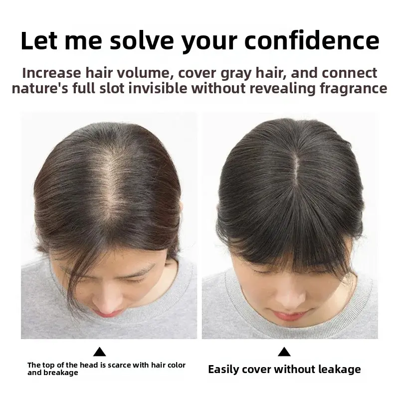 Airy Bangs Hair Extension Piece Real Human Hair for Women Cover Grey Hair Asian Fibre Clip on Hair Extensions Chinese Origin