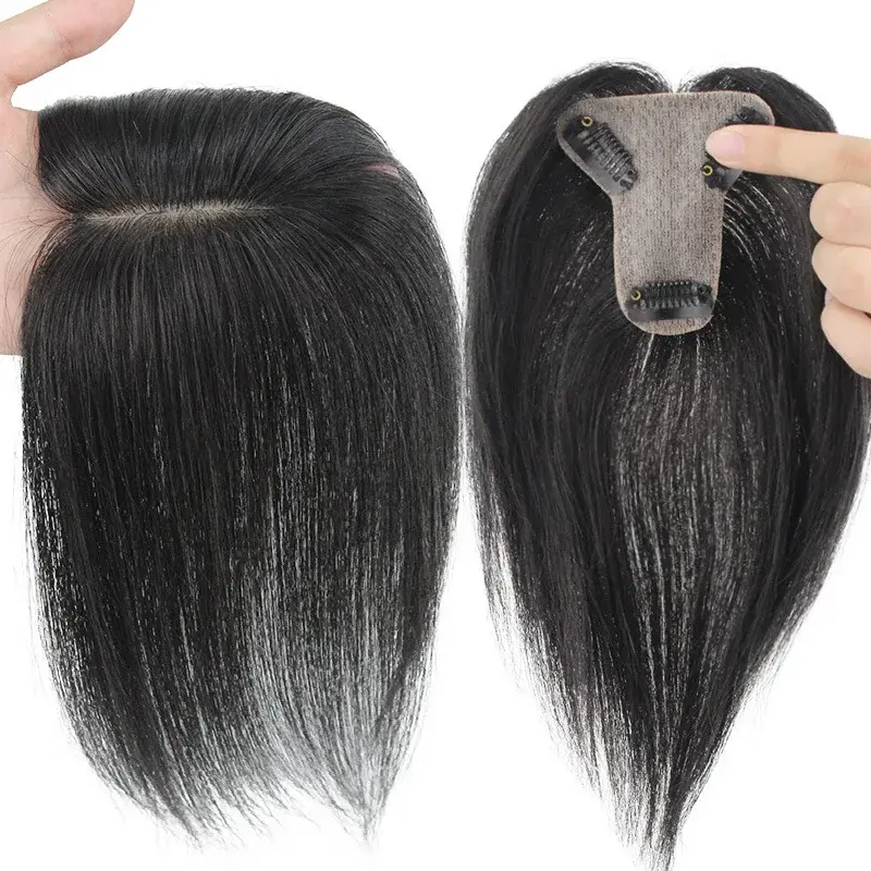 Airy Bangs Hair Extension Piece Real Human Hair for Women Cover Grey Hair Asian Fibre Clip on Hair Extensions Chinese Origin
