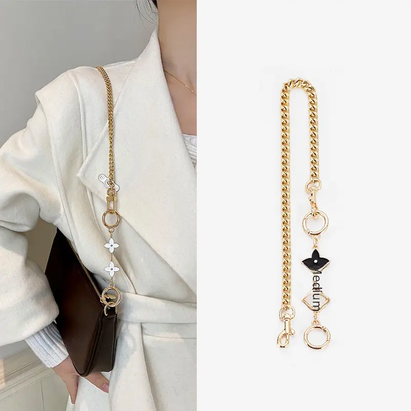 Cushion Pool Bag Extended Chain Mahjong Bag Modification Four-leaf Clove Chain Replacement Shoulder Strap Underarm Single Buy