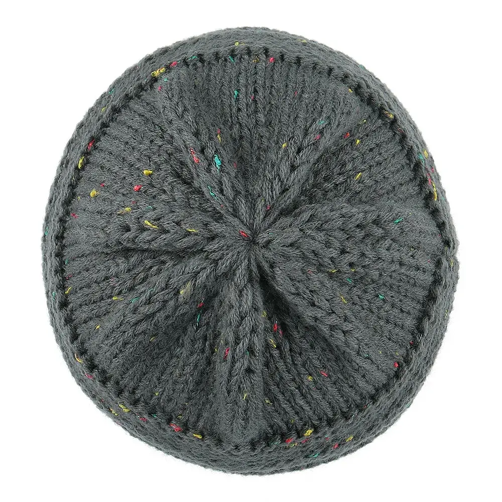 New Fashionable Versatile High Elasticity Knitted Hat Tail Hat Outdoor Travel Warmth Hat Home Comfortable Breathable Cap