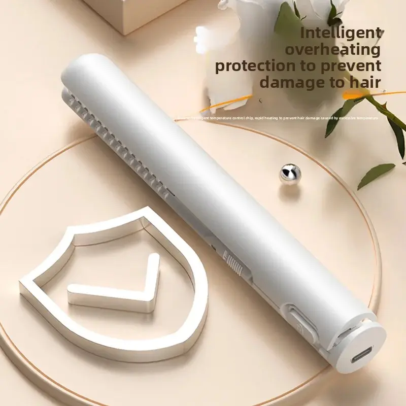 Mini Portable USB Hair Straightening And Curling Iron Women's Hair Styling Tool Student Dormitory Corn Rolling Electric Clamp