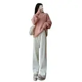 Thickened Fleece Corduroy Wide Leg Pants Women's Autumn Winter Straight Casual Sports New Hot Sale Of The Season Fashion Long Tr