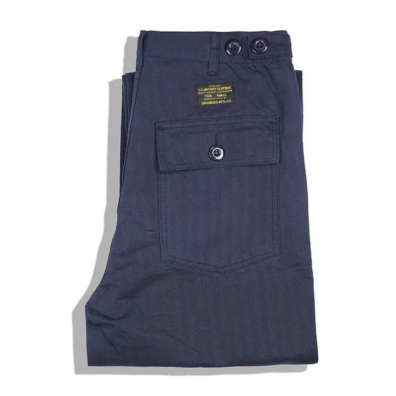 OKONKWO American Style Vintage Military Pants OG-107 Work Casual Pants People's Pattern Trousers Ame Kwo