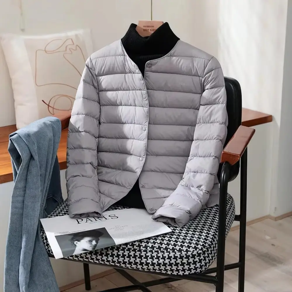 2025 New Arrivals Autumn Winter Warm Women White Duck Down Slim Jackets Female Fashion Ultra Lightweight Packable Puffer Coats