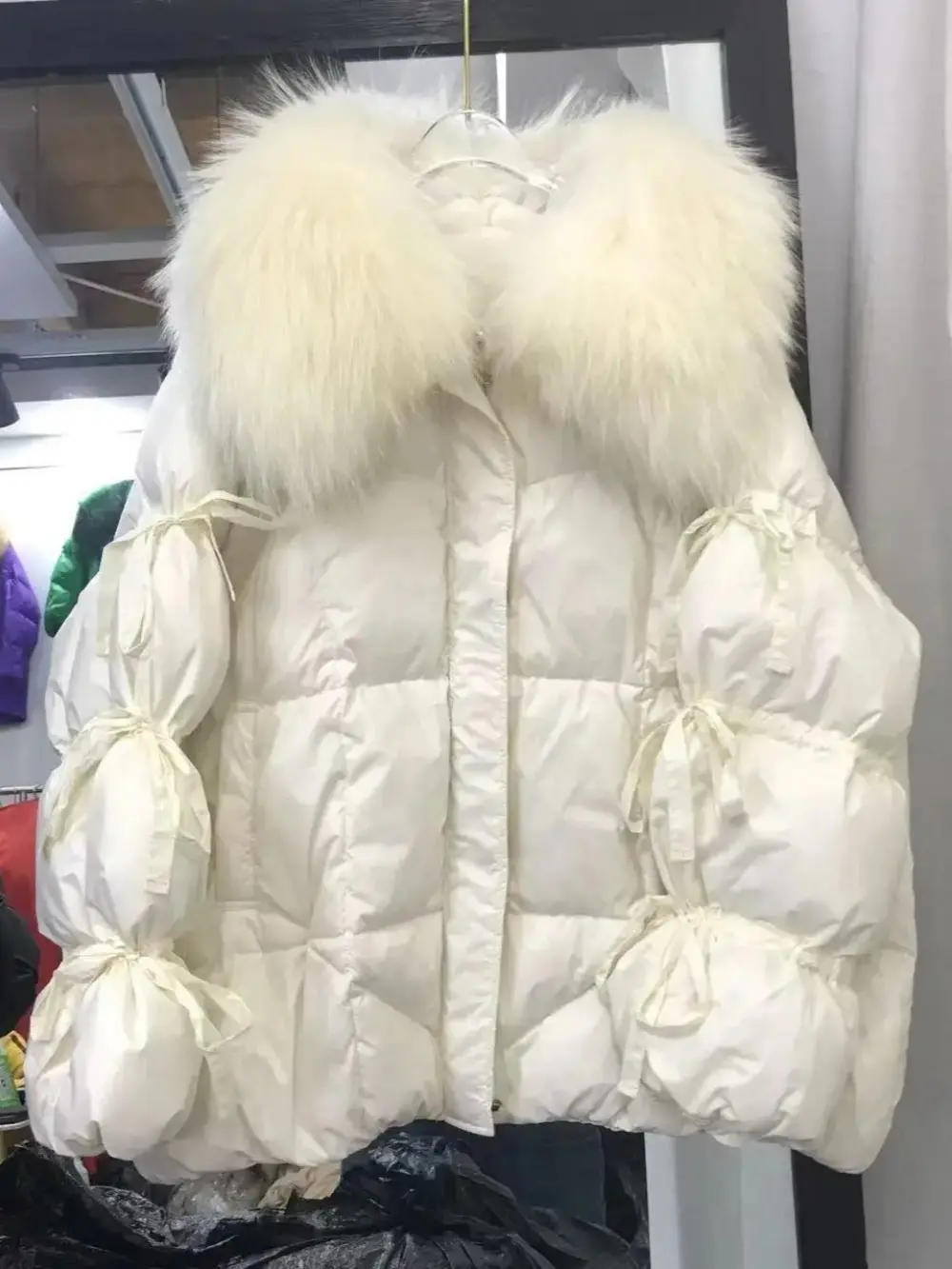 New Fashion 90% Goose Down Jacket New Winter Women Warm Coat Oversized Real Fox Fur Collar Thick Luxury Outerwear