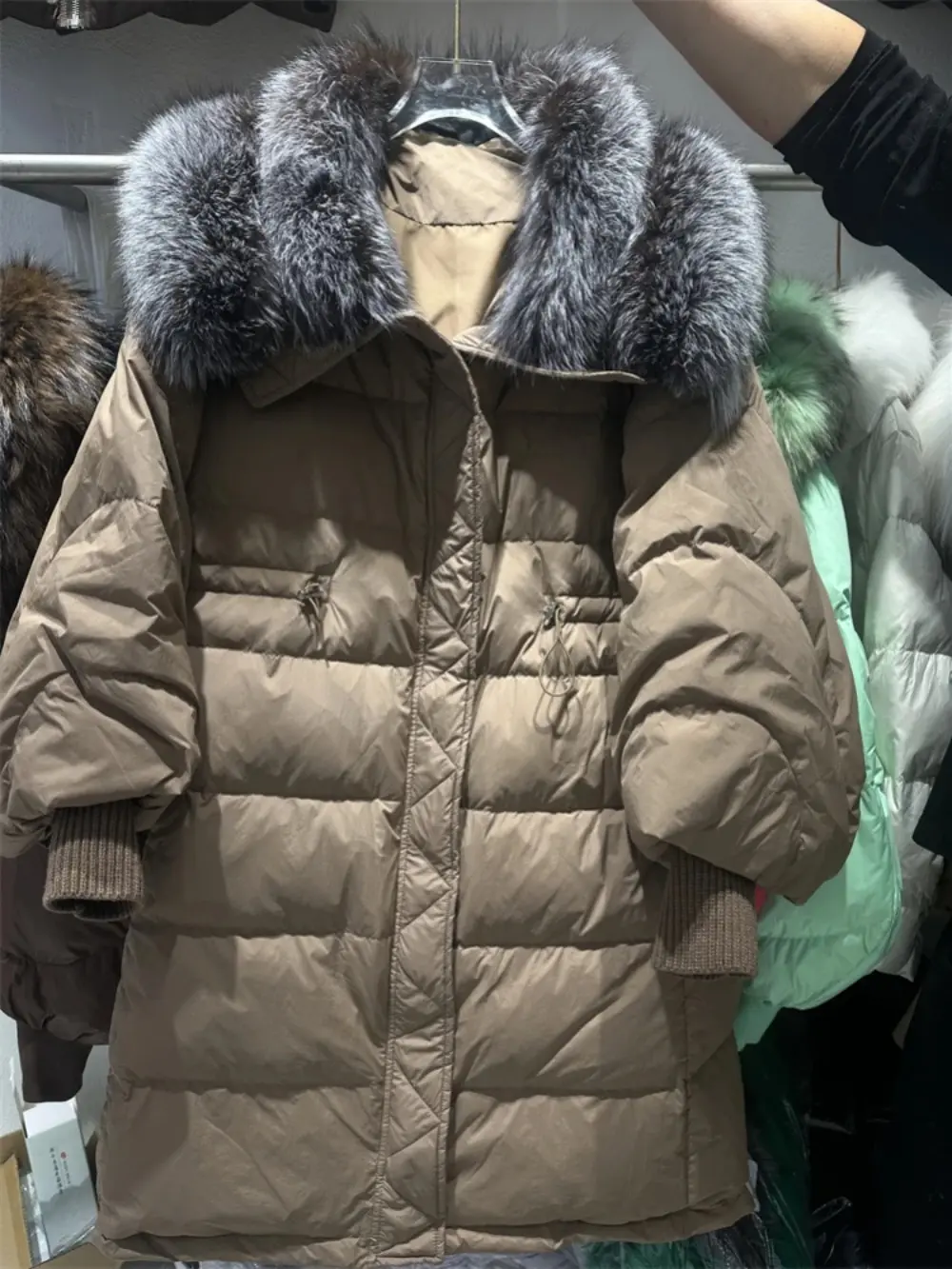 2024 Winter Jacket Women Real Natural Fox Fur Collar Long goose Thick Warm Luxury Outerwear Streetwear Loose Fashion Coat