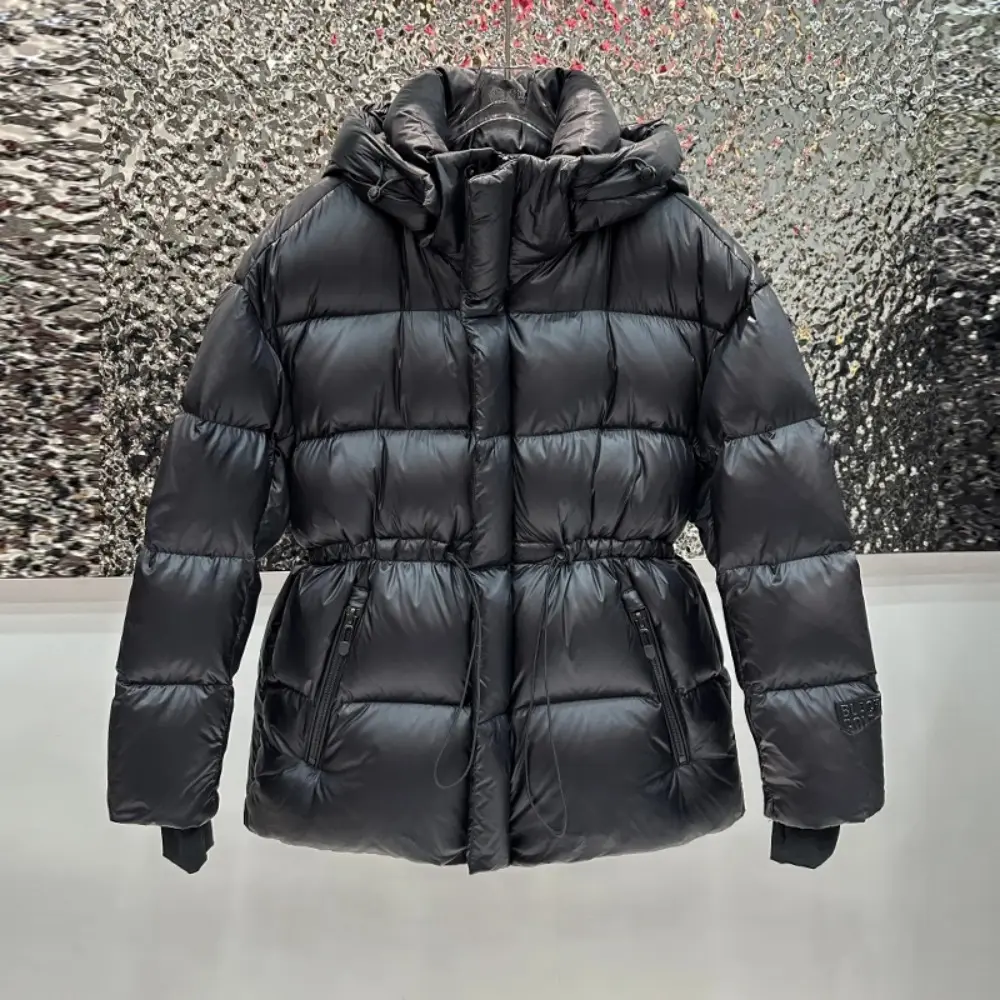 Down Jacket Women 2025 New Winter High Waisted White Duck Down Coat Hooded Loose Thickened Warm Black Extreme Cold Puffer Jacket