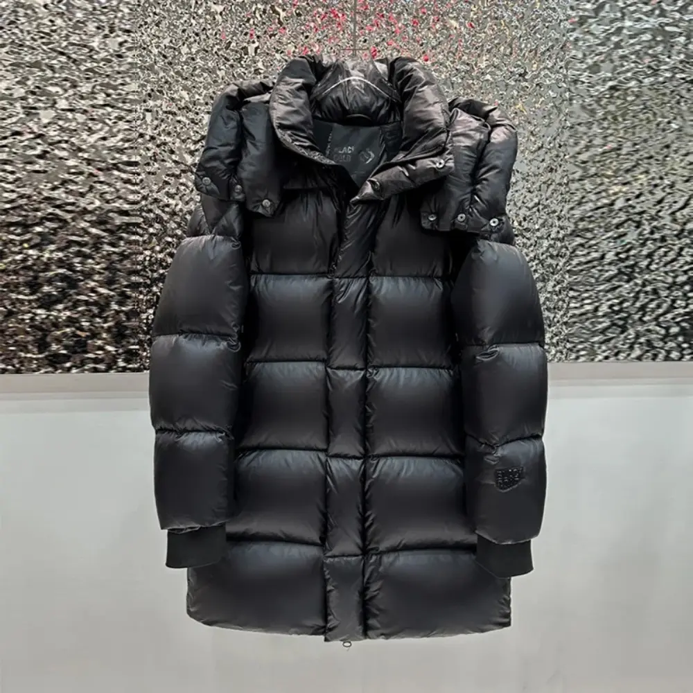 Down Jacket Women New Winter Puffer Jacket Clothes Zipper Loose 90% White Duck Down Coat Female Solid Thicken Warm Long Parkas