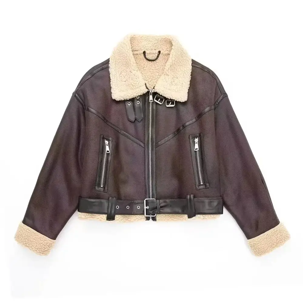 2024 Autumn/Winter New Women's Wear New Fashion Casual Versatile Double sided Short Jacket Coat
