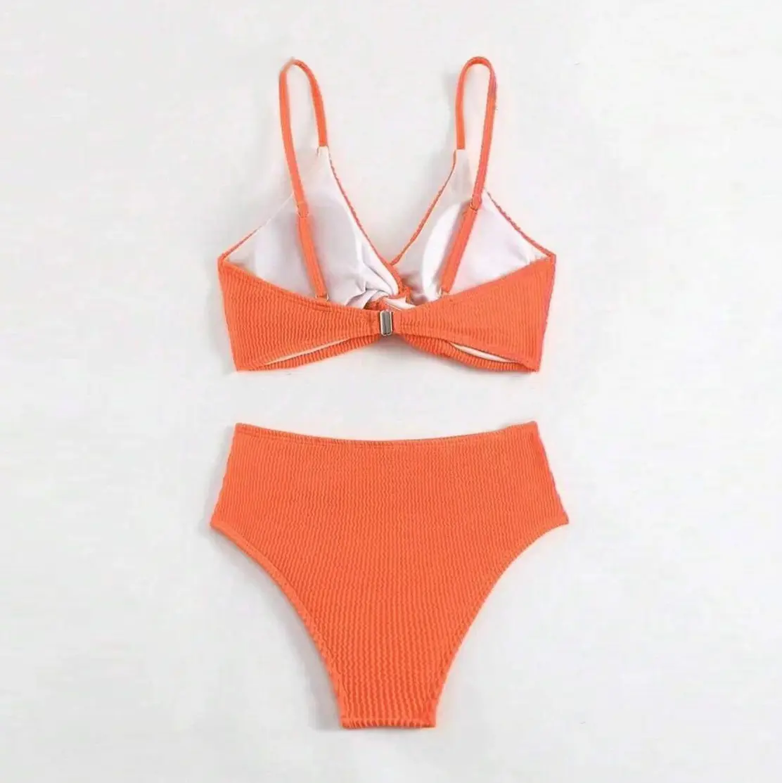 2025 New Bikini Sexy Solid Color Split Swimsuit Women