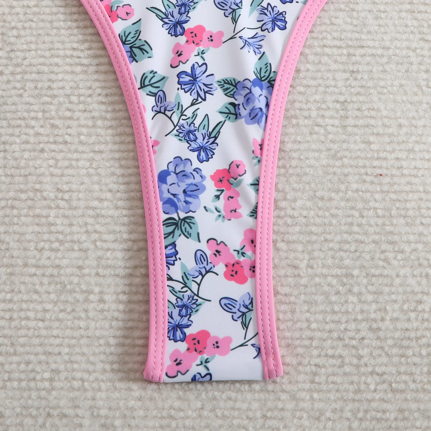 New beach bikini print women's swimsuit tied split bikini