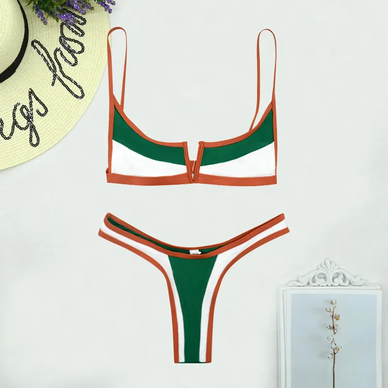 New split swimsuit bikini women's beach swimsuit