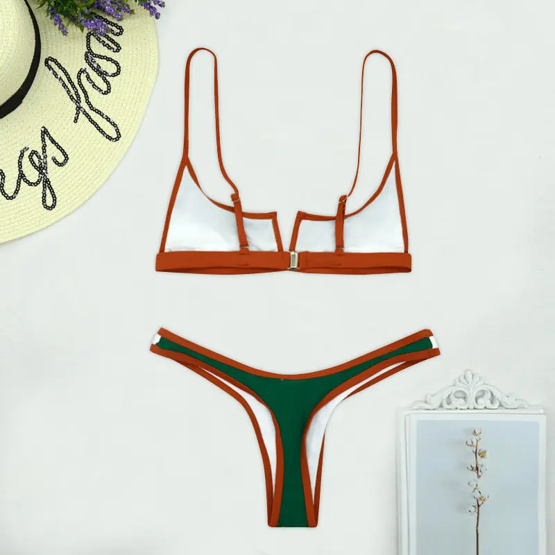 New split swimsuit bikini women's beach swimsuit