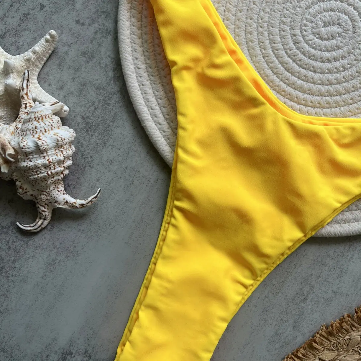 2025 new solid color women's bikini backless split swimsuit beach swimsuit