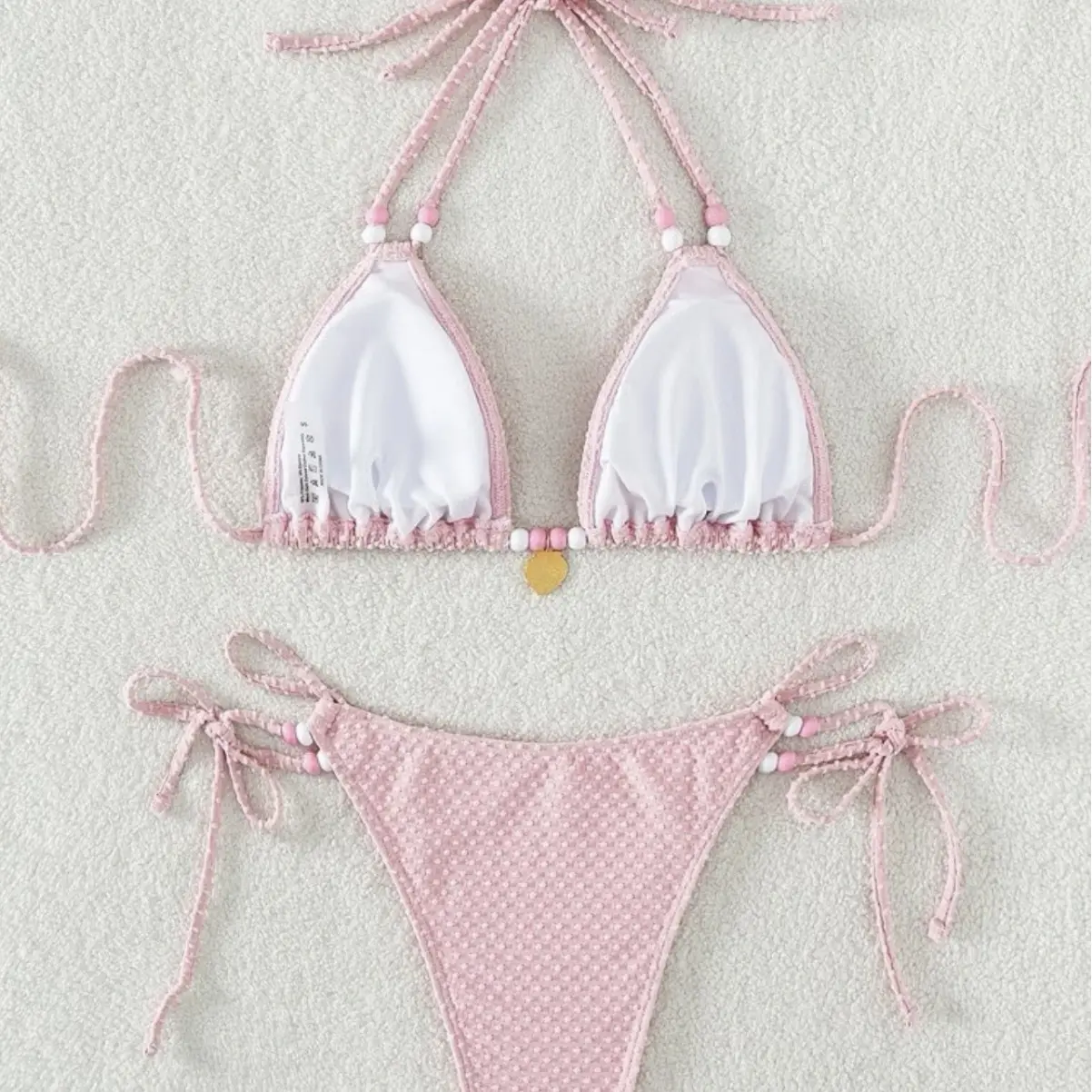 New Sexy Bikini Solid Color Accessories Women's Swimsuit