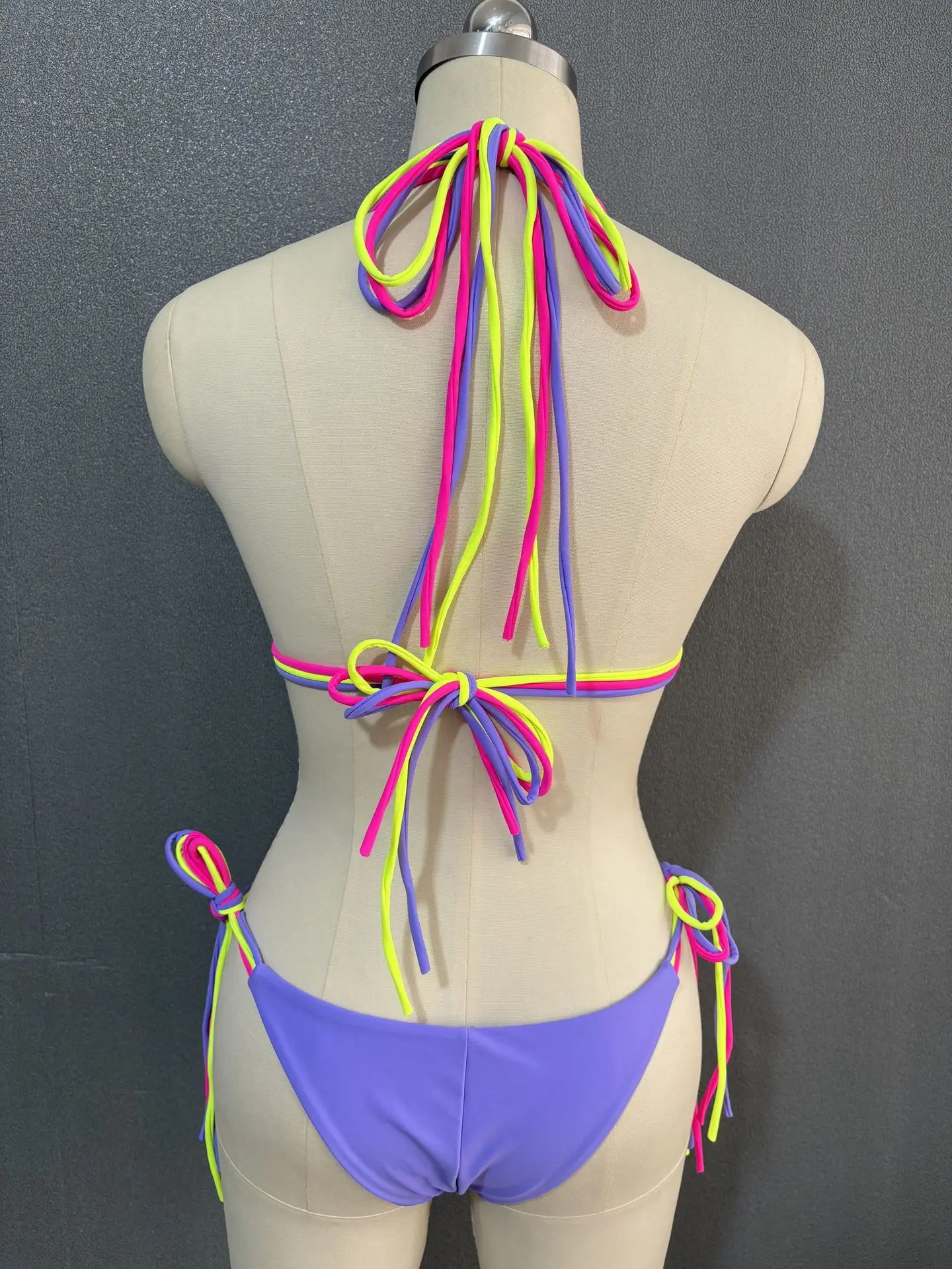 New Sexy Bikini Women Fashion Hanging Neck Split Swimsuit