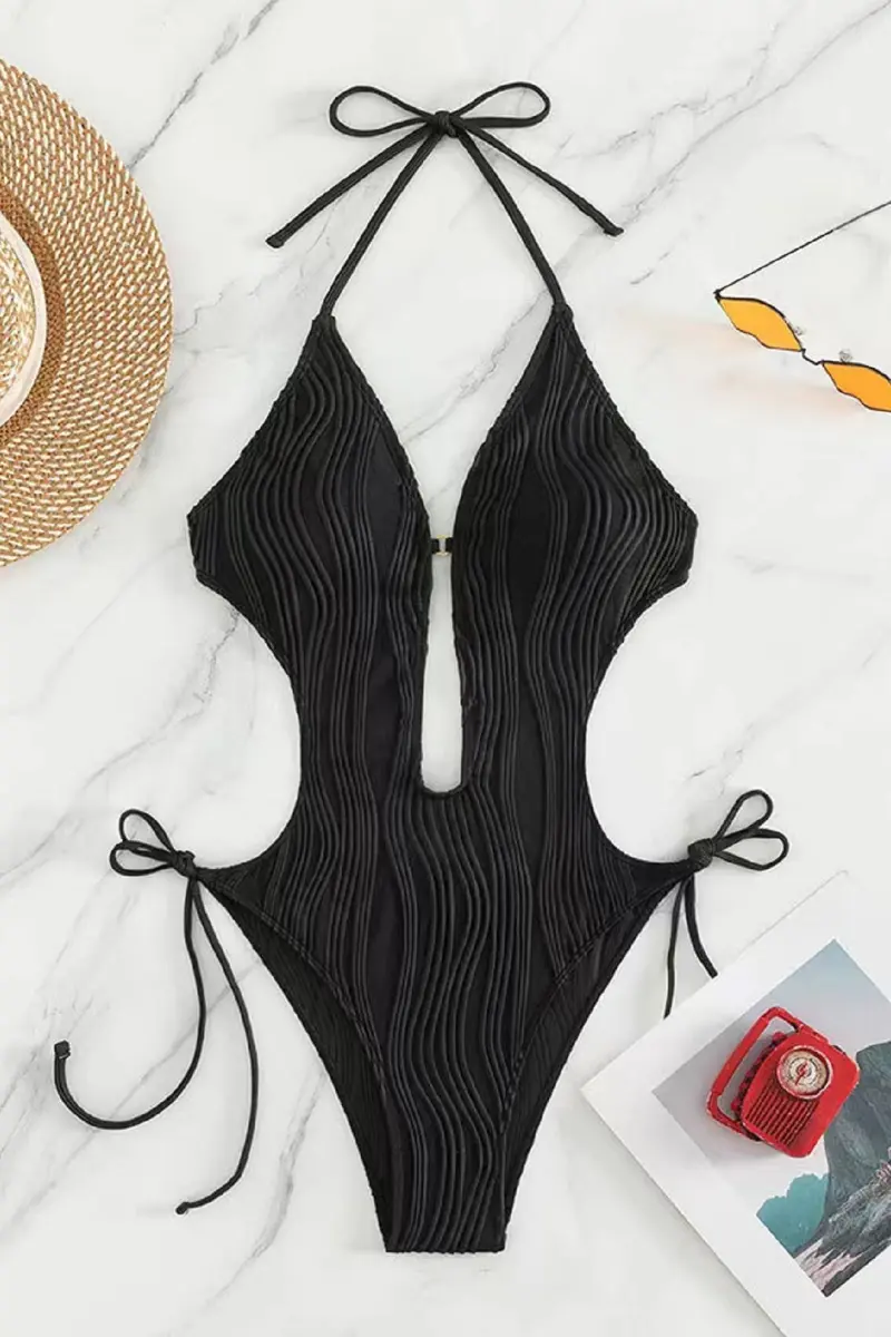 New European and American One-piece Swimsuit Sexy Backless High Waist Women One-piece Swimsuit