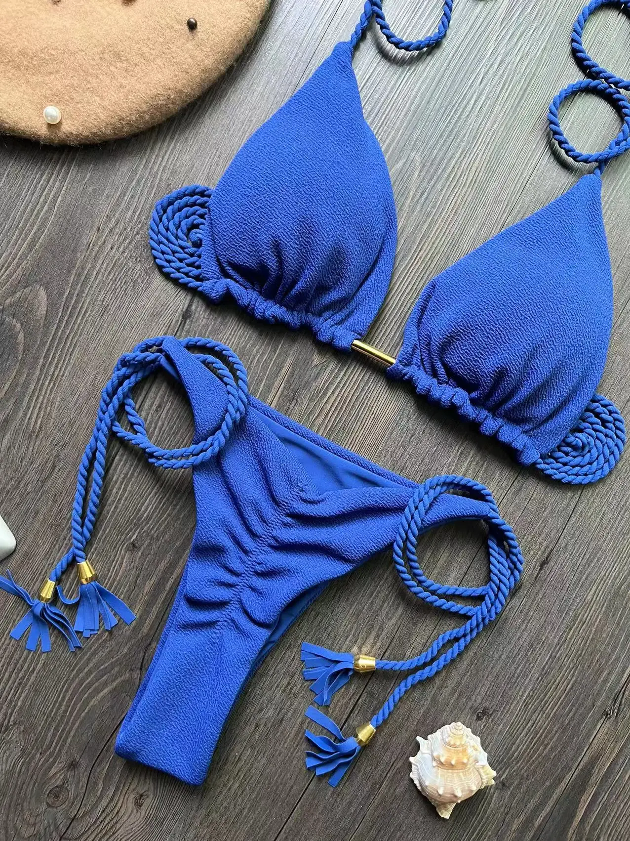 2024 Sexy Strap Bikini Women suit, 2 Piece Set Swimsuit, Brazilian Swimsuit Triangle, Push-up