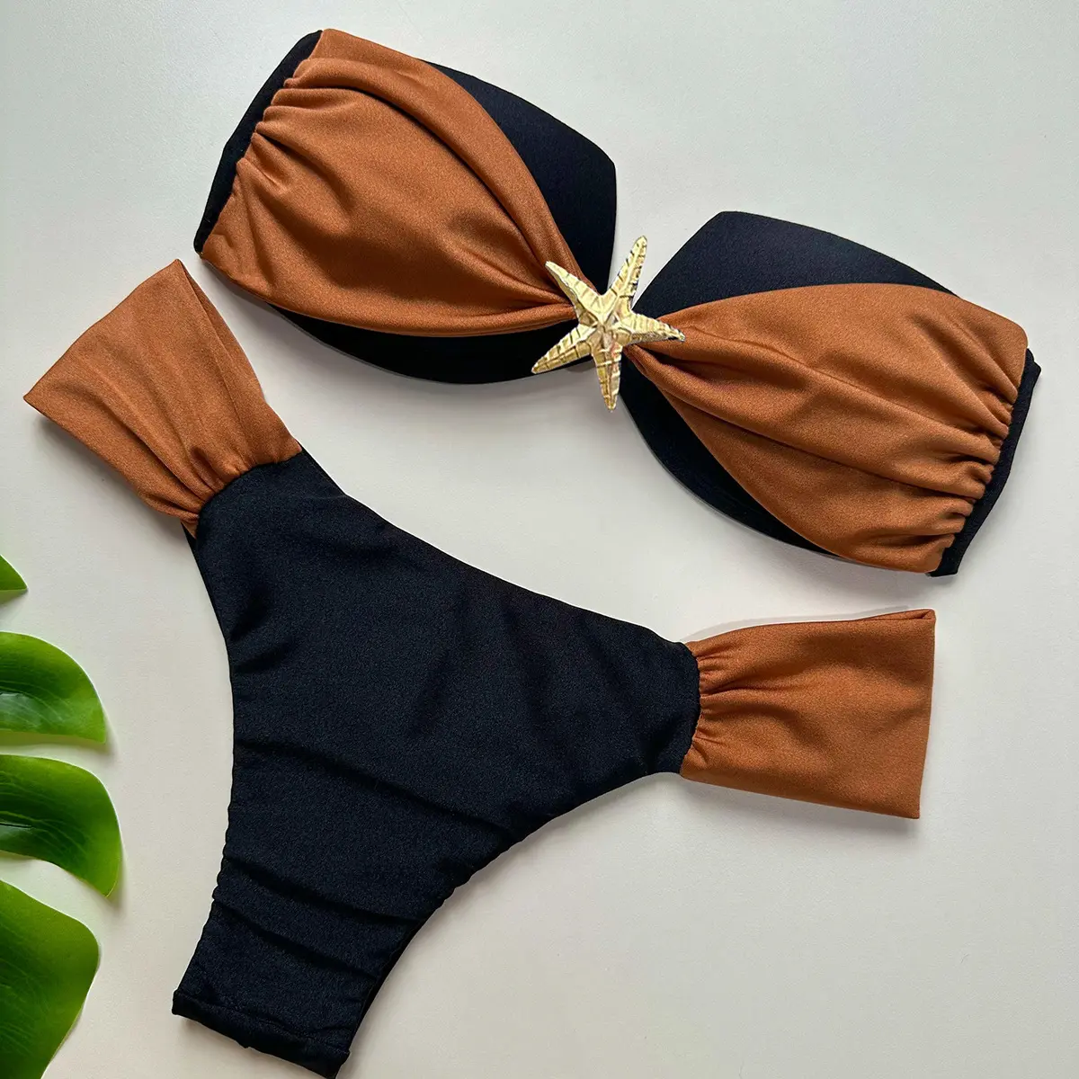 2025 New Sexy Bikini Tube Top Split Women's Swimwear