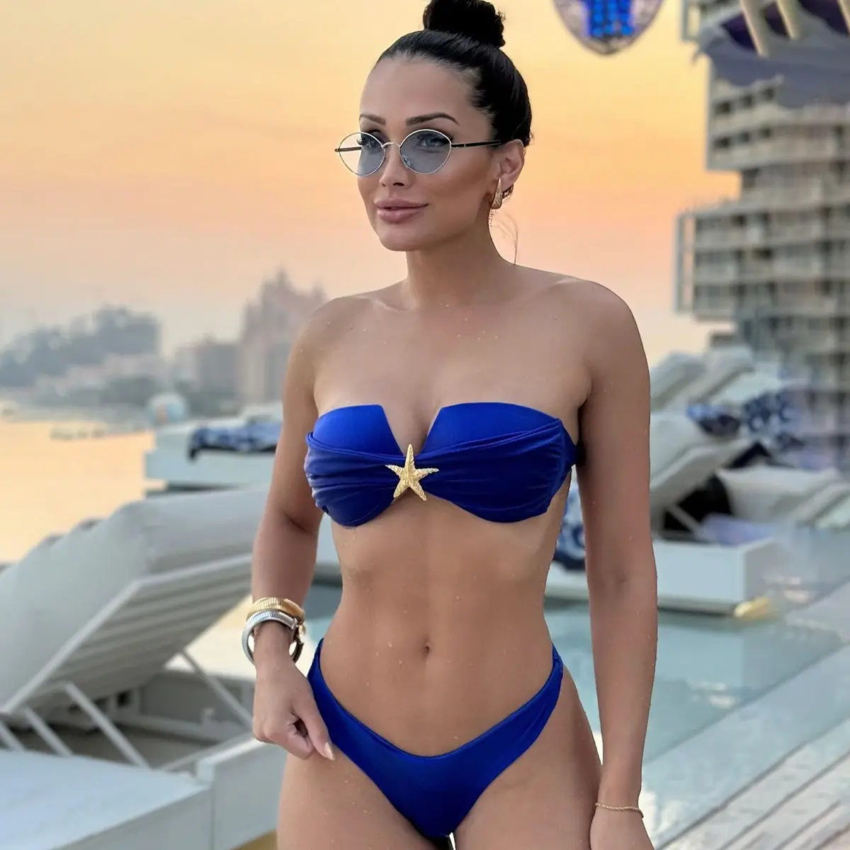 2025 New Sexy Bikini Tube Top Split Women's Swimwear