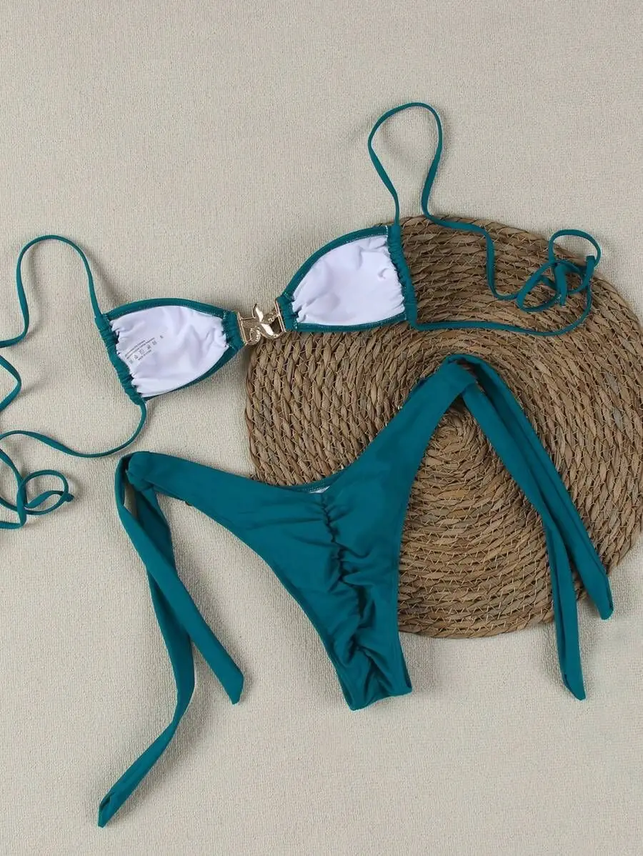 2025 Women Bikini Sexy Fashion Split Swimsuit Backless Beach Swimsuit