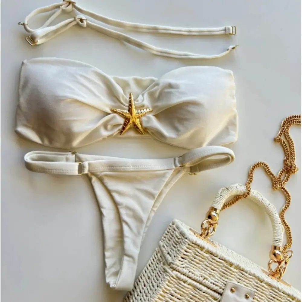 New Bikini Women's Star Split Swimsuit Sexy Adjustable Tight Swimsuit