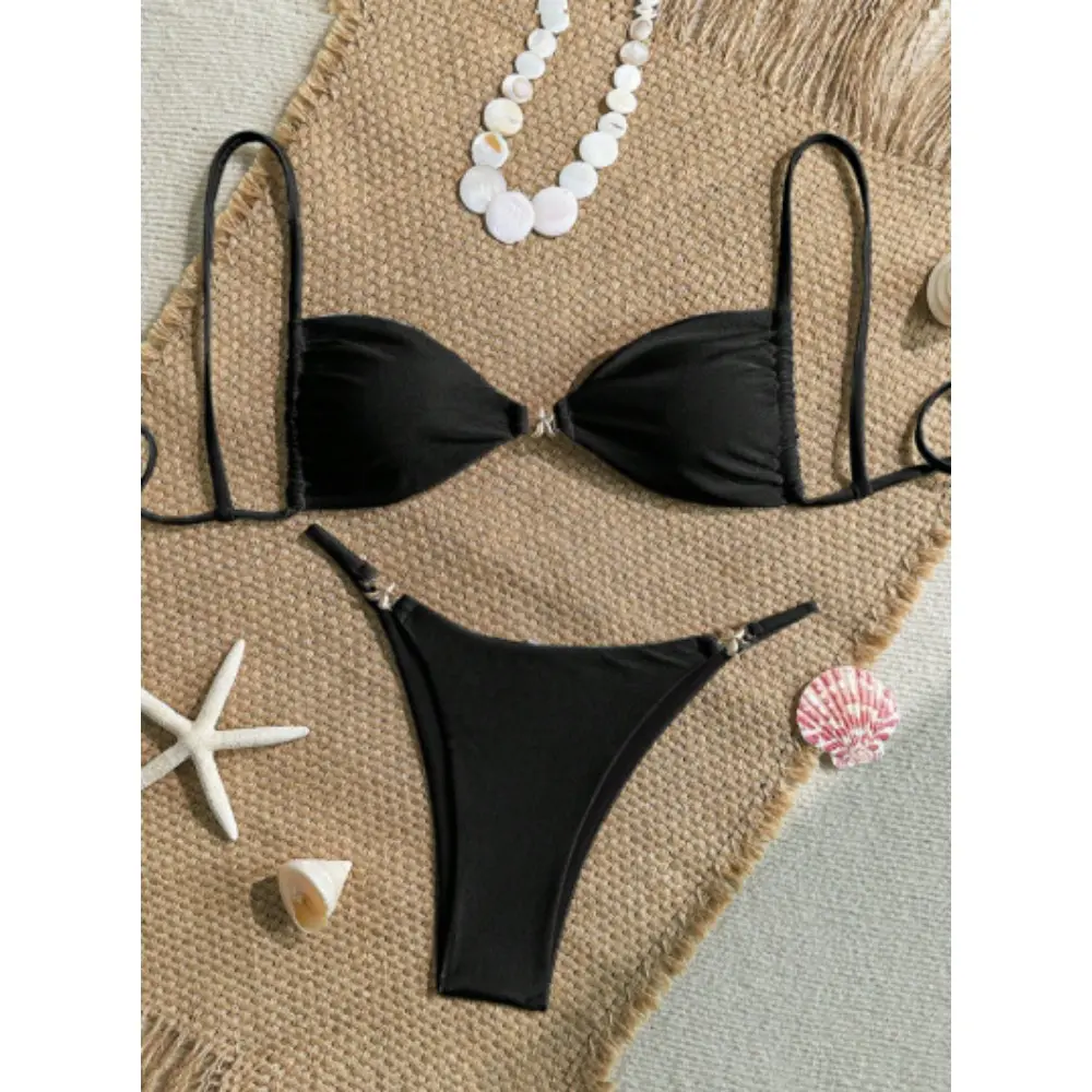 New strap strap tether bikini women's beach beach spa swimsuit