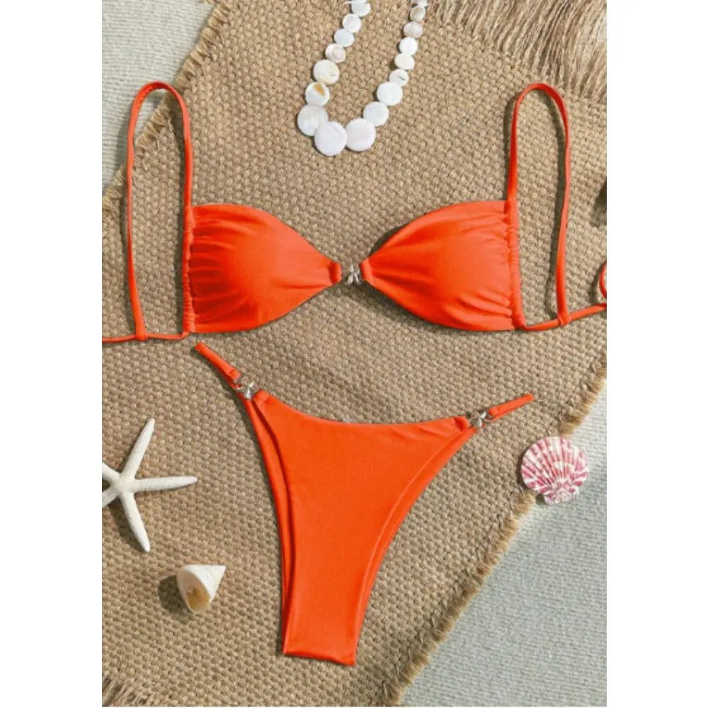 New strap strap tether bikini women's beach beach spa swimsuit