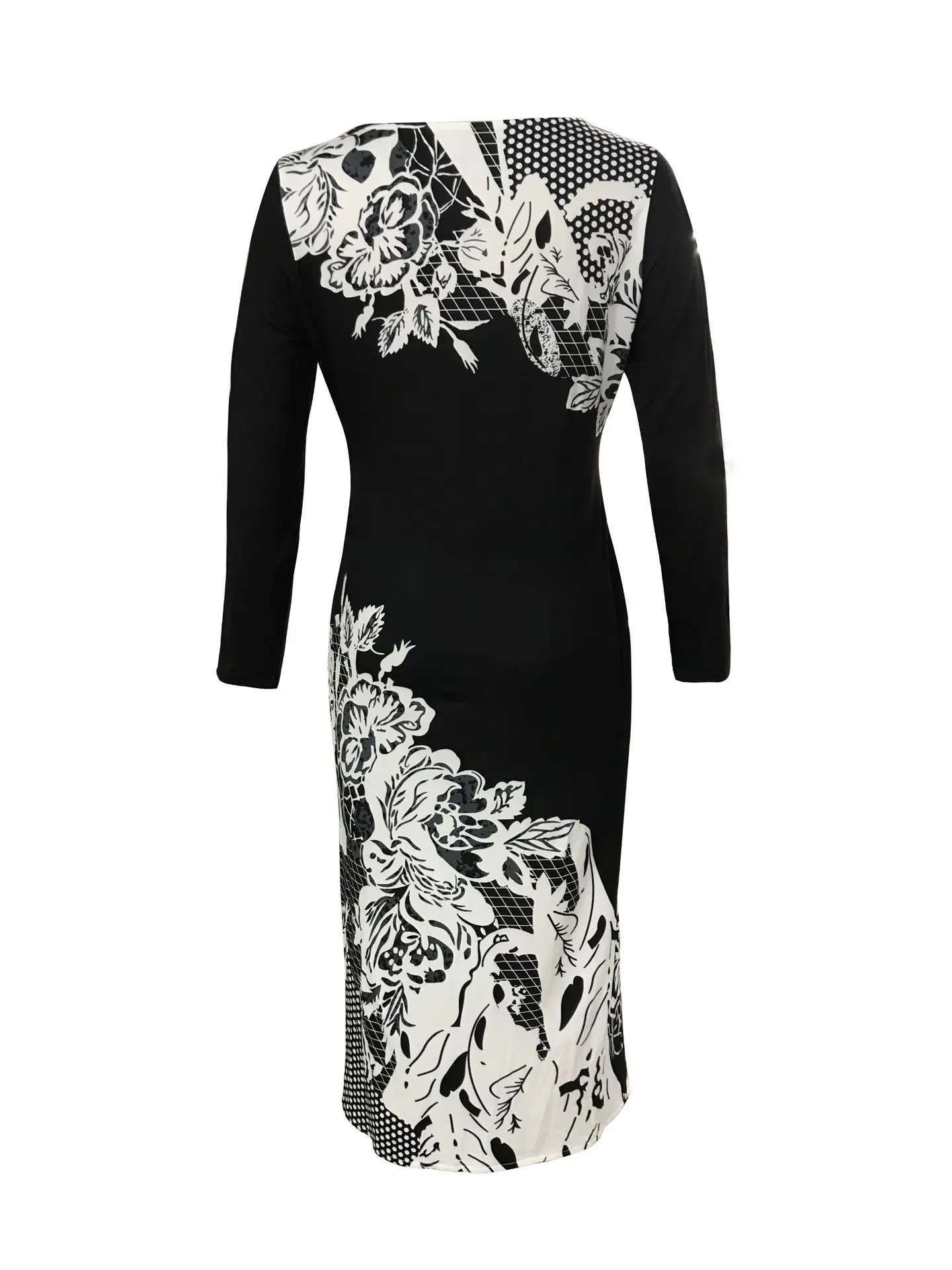 2025 autumn women's temperament commuting style cheongsam hip slim dress