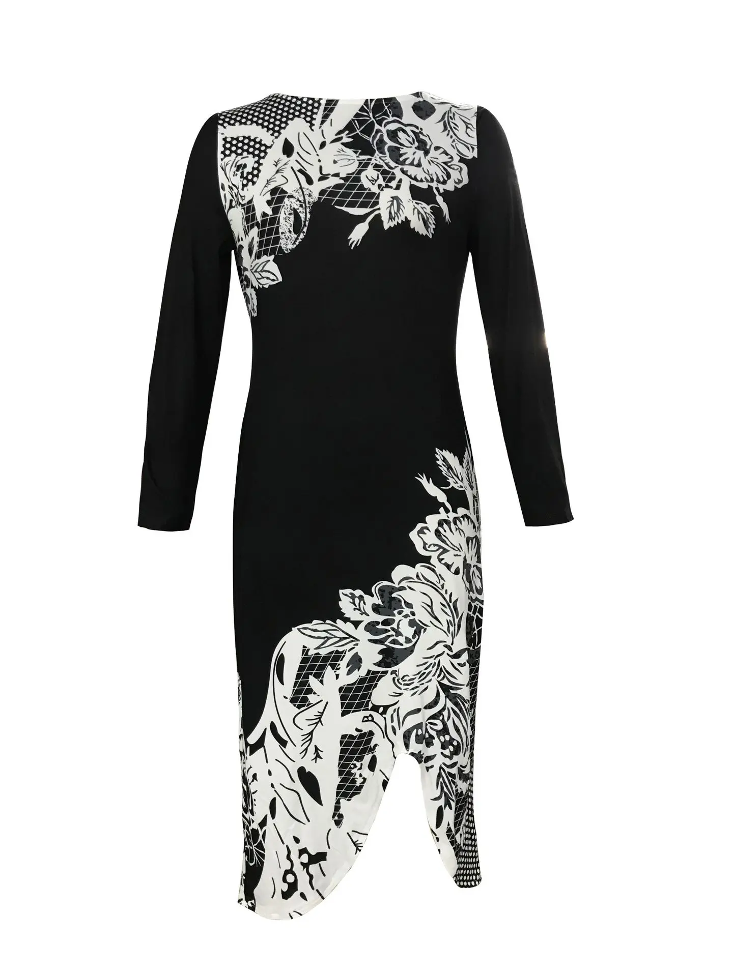 2025 autumn women's temperament commuting style cheongsam hip slim dress