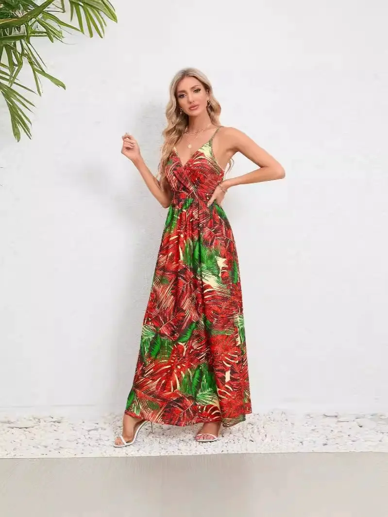 2025 summer women's fashion sexy camisole backless slim-fit dress versatile