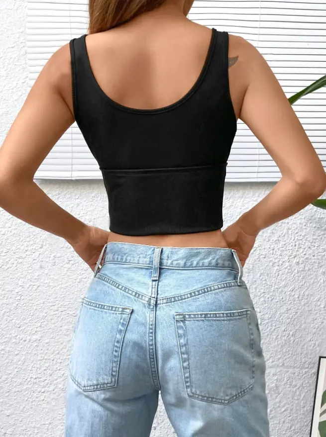 Sexy Pure Desire Sling European and American Women's Halter Vest backless Hot Girl Bottoming Top