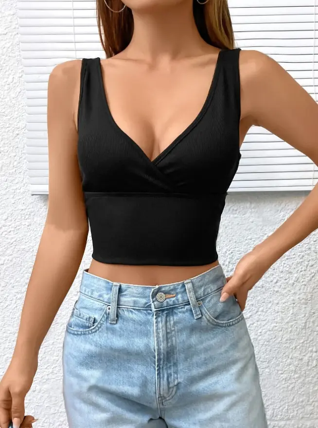Sexy Pure Desire Sling European and American Women's Halter Vest backless Hot Girl Bottoming Top