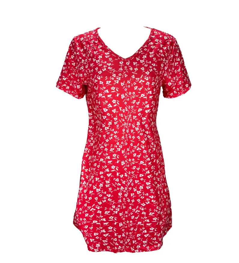 2025 French women's European and American summer small floral print mid-sleeve dress