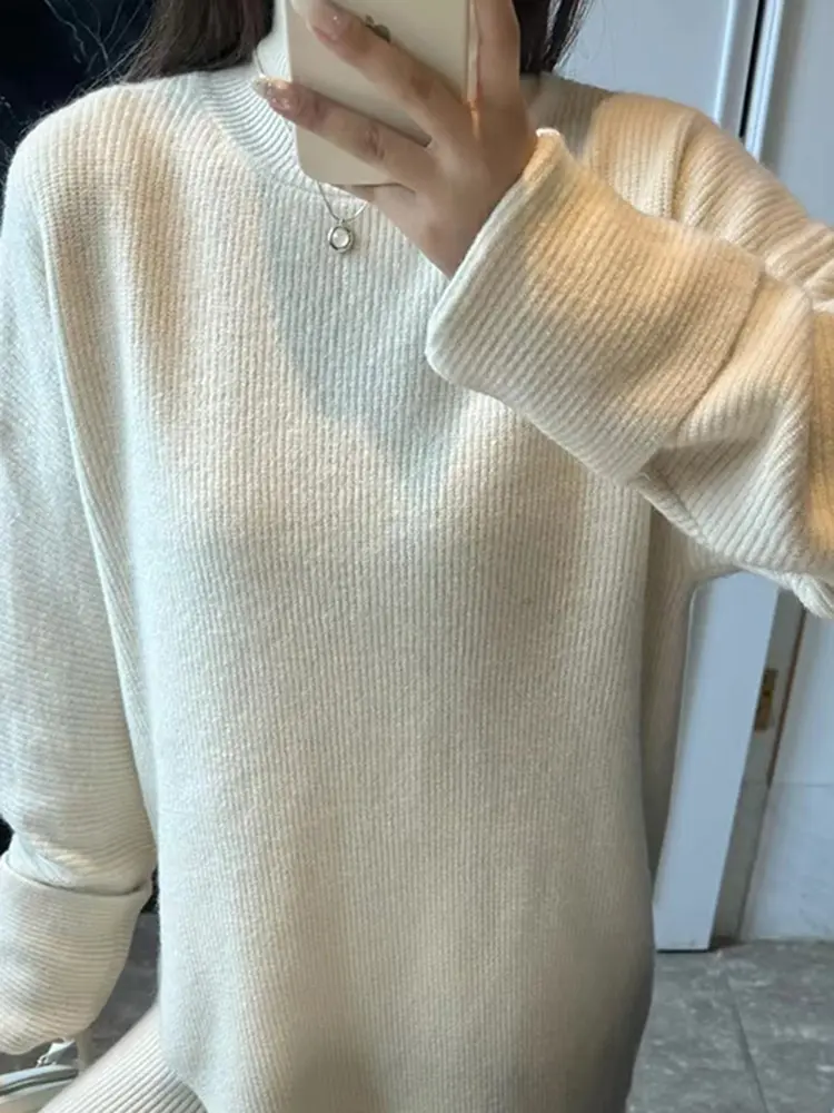 LANMREM High Collar High-end Temperament Knitted Suit Women's Casual Irregular Thick Sweater With Pants Two-piece Set 2DB1520